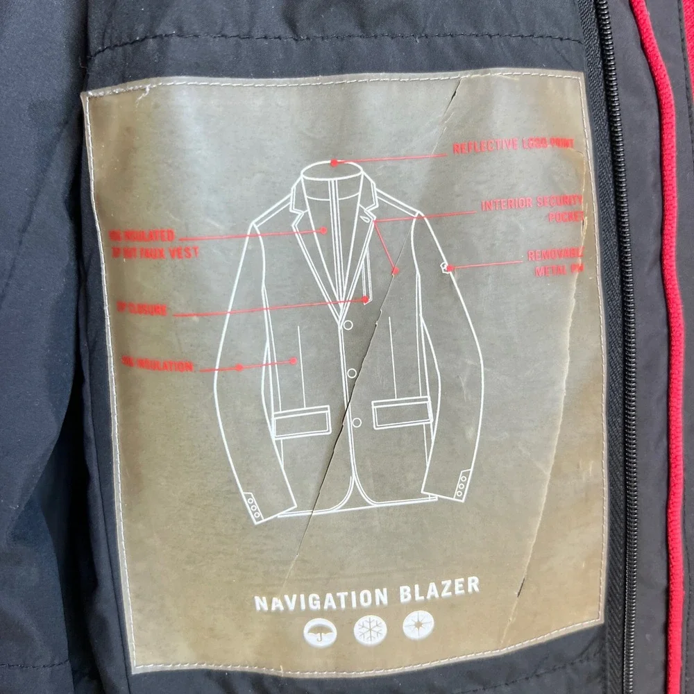 Victorinox Swiss Army Jacket 38 Black Technical Shell Blazer Navigation Blazer